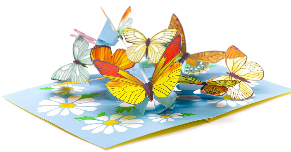 Spring Butterflies Pop Up Card