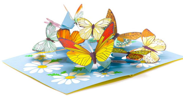 Spring Butterflies Pop Up Card