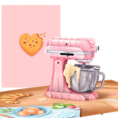 Baking Standmixer Pop Up Card