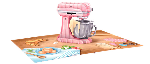 Baking Standmixer Pop Up Card