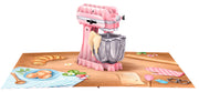 Baking Standmixer Pop Up Card
