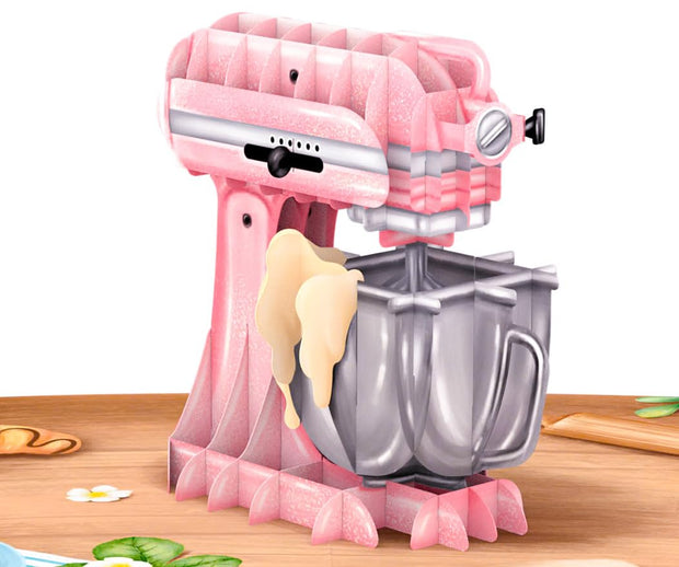 Baking Standmixer Pop Up Card