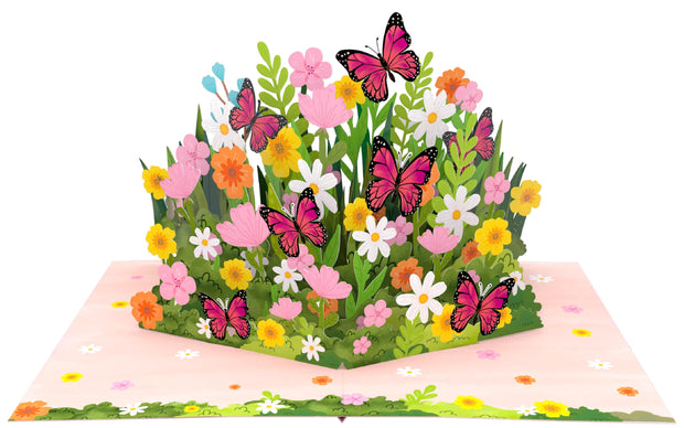 Flower Garden Pop Up Card
