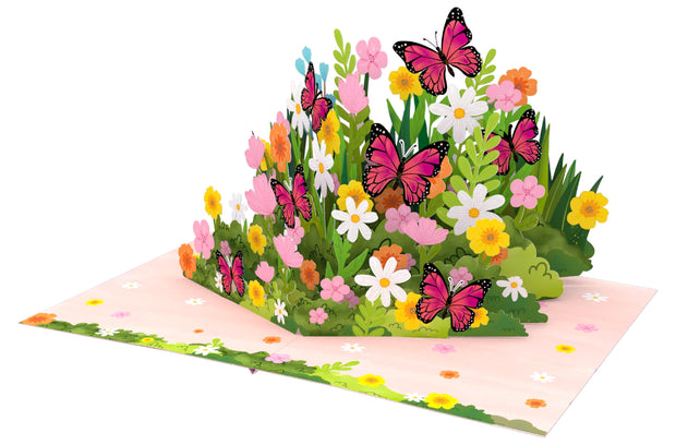 Flower Garden Pop Up Card