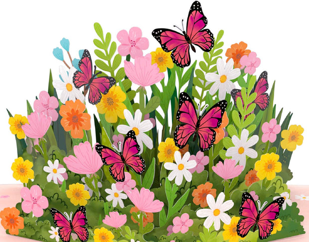 Flower Garden Pop Up Card