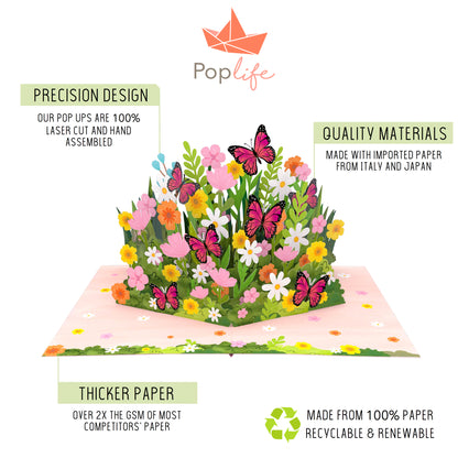 Flower Garden Pop Up Card