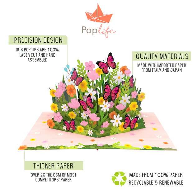 Flower Garden Pop Up Card