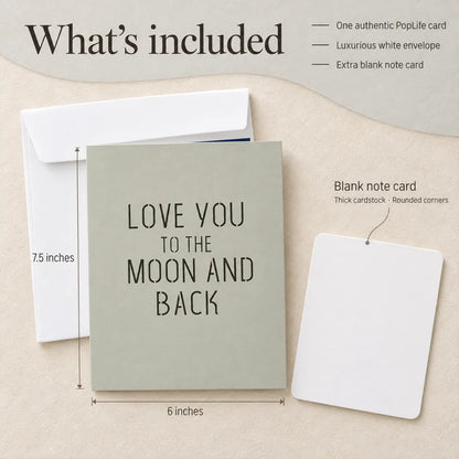Love You to the MOON and Back Pop Up Card