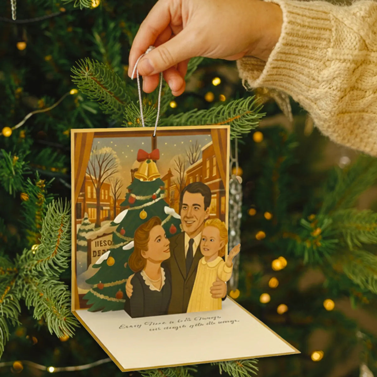 It’s a Wonderful Life Christmas Pop Up Card