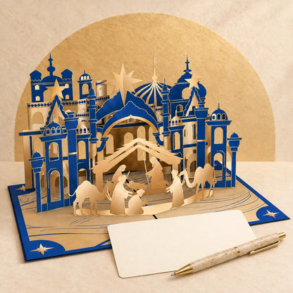 Nativity Scene Pop Up Card