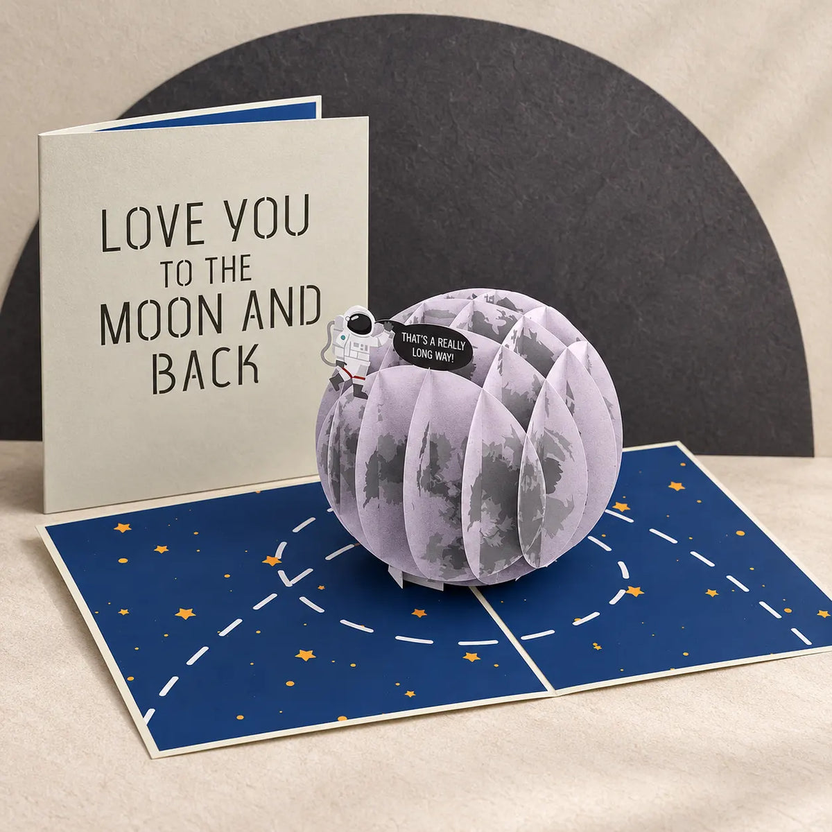 Love You to the MOON and Back Pop Up Card