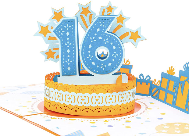 16th Birthday Pop Up Card