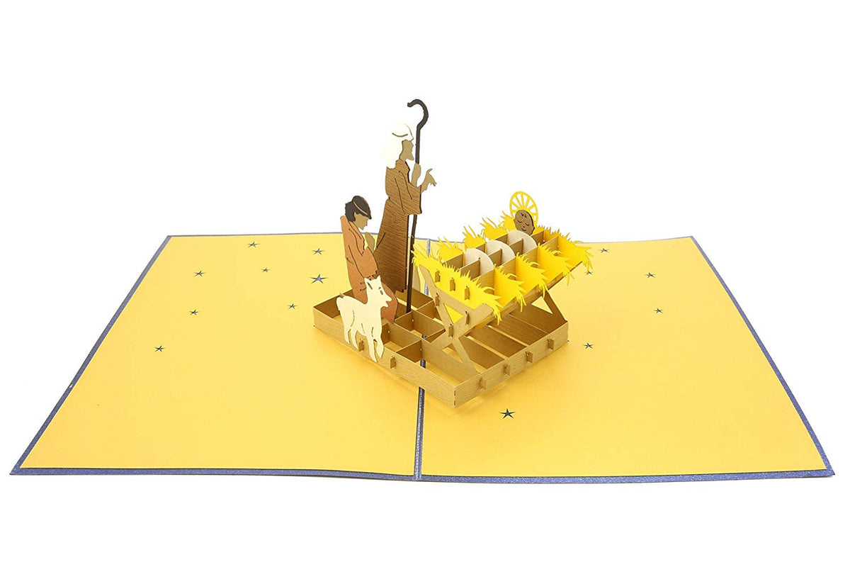 Nativity Manger, Birth of Jesus Pop Up Card
