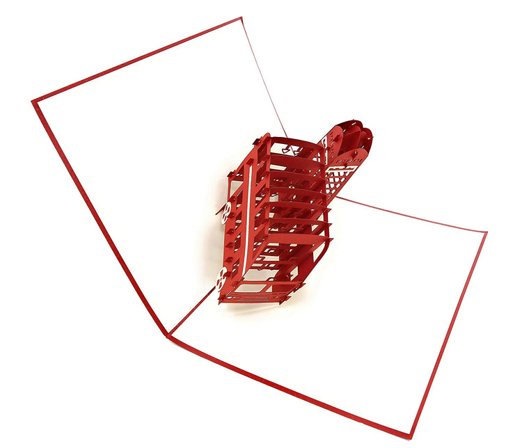 London Bus & Telephone Box Pop Up Card