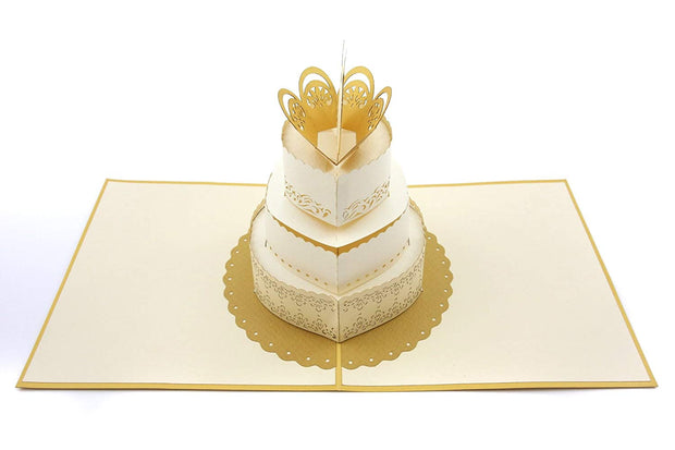 Wedding Cake Pop Up Wedding Card