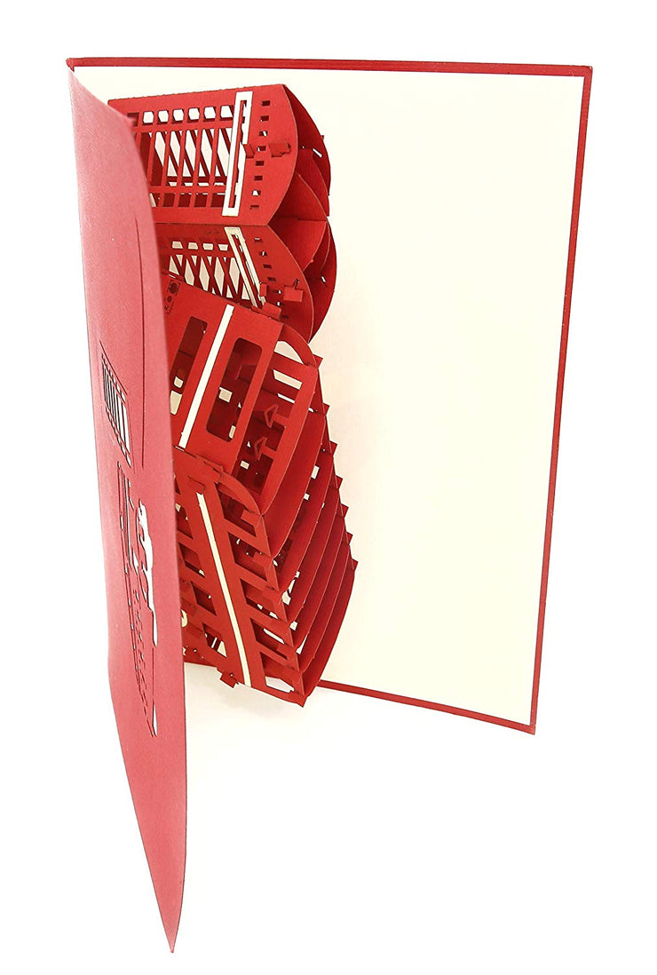 London Bus & Telephone Box Pop Up Card