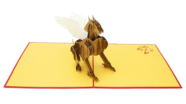 Magical Griffin Pop Up Card