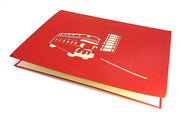 London Bus & Telephone Box Pop Up Card