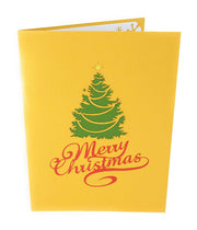 Christmas Tree in Town Square Pop Up Card