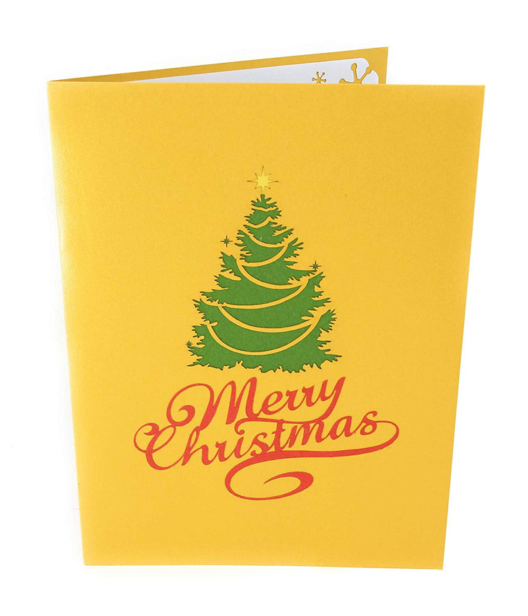 Christmas Tree in Town Square Pop Up Card