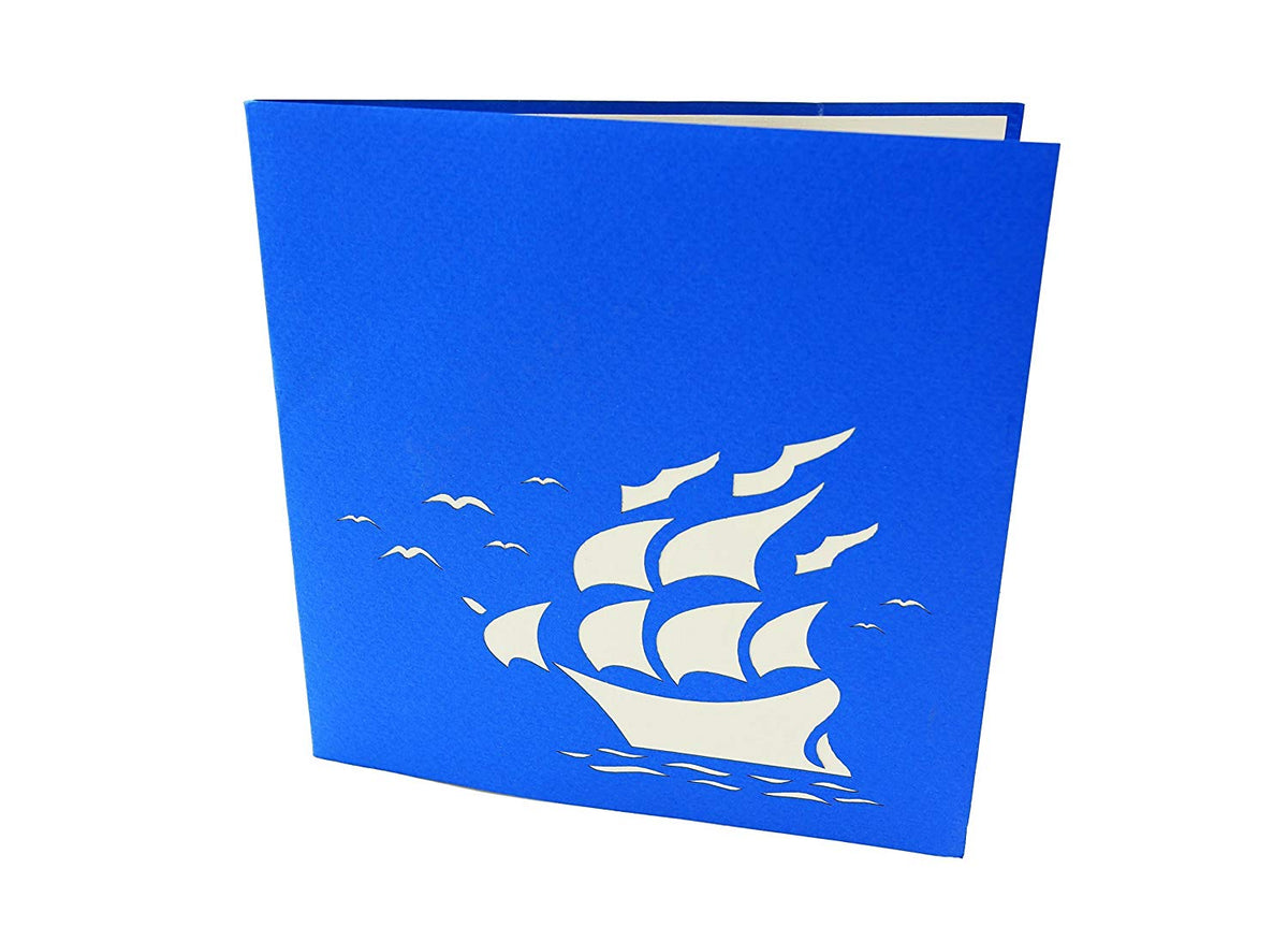 Sailboat Tall Ship Pop Up Card