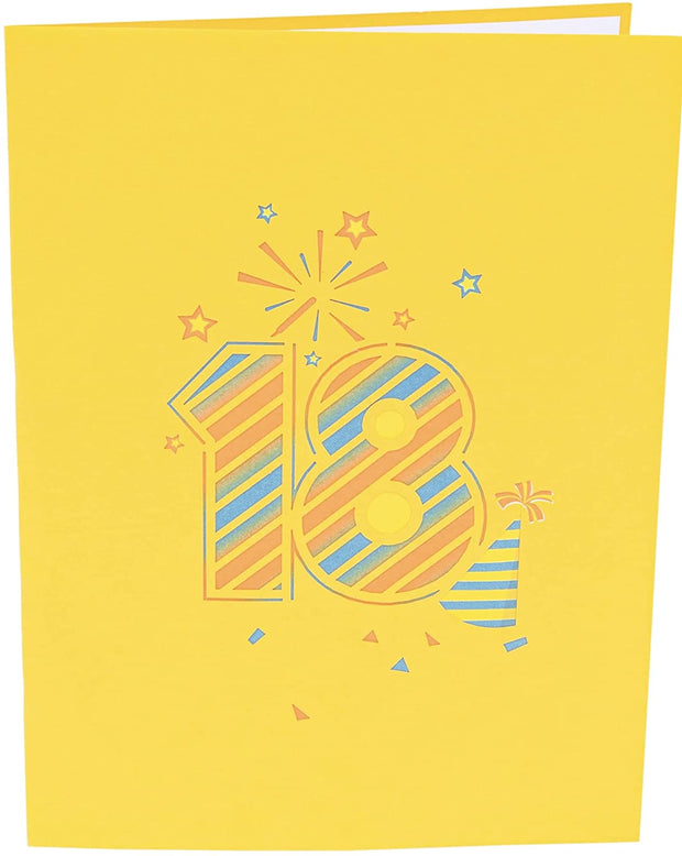 18th Birthday Pop Up Card