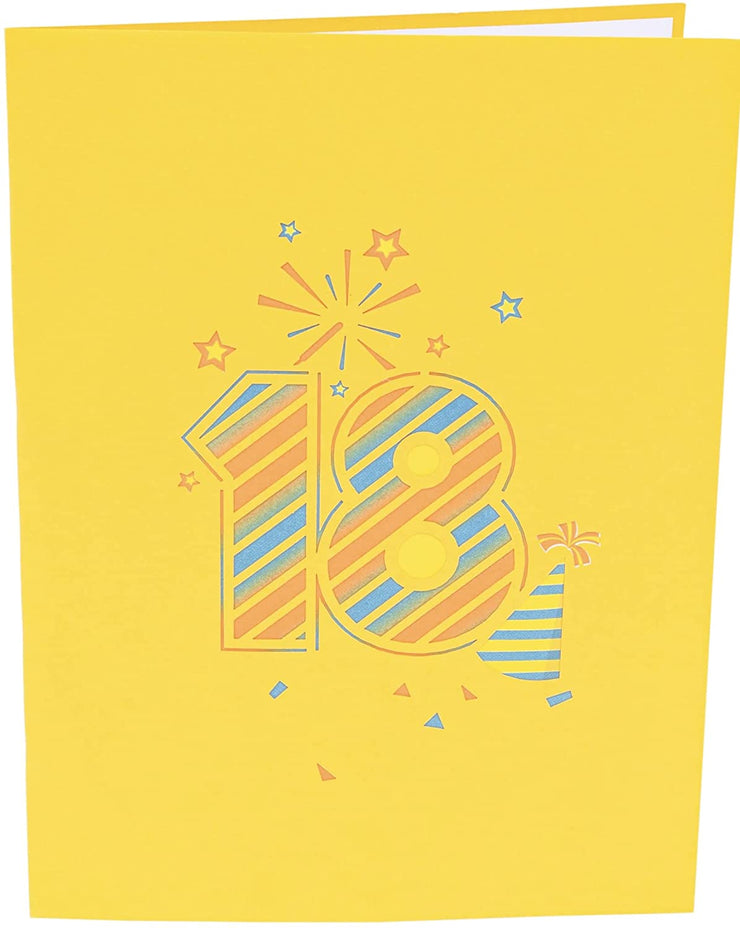 18th Birthday Pop Up Card