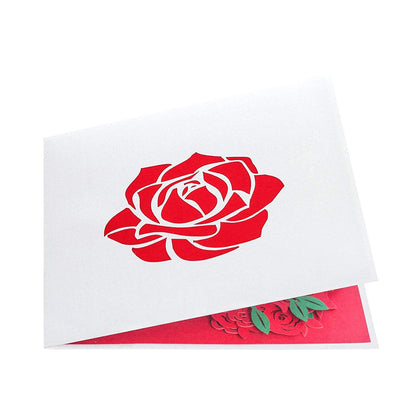 Red Roses Pop Up Card
