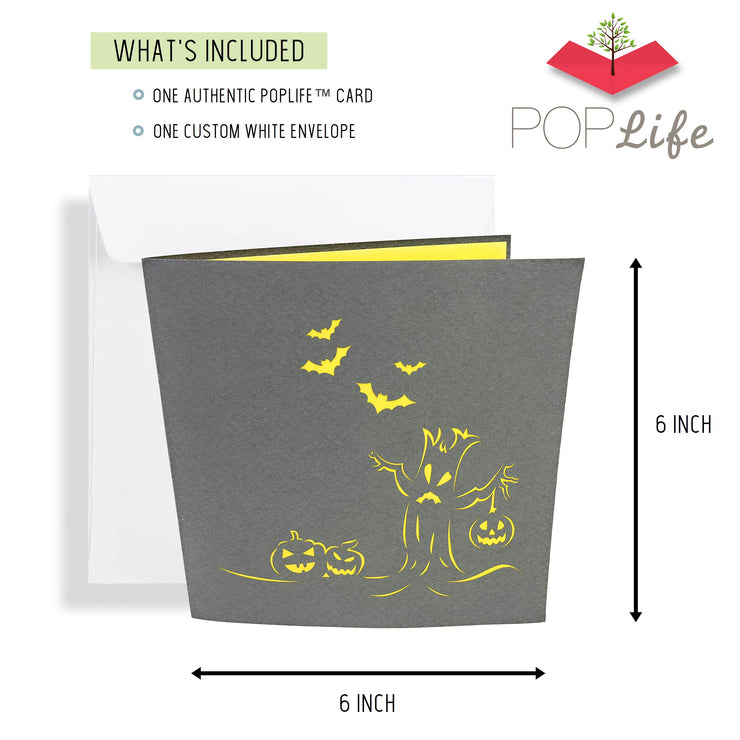 Halloween Pumpkin & Spooky Tree Pop Up Card