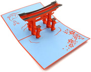 Torii Japan Gate Pop Up Card