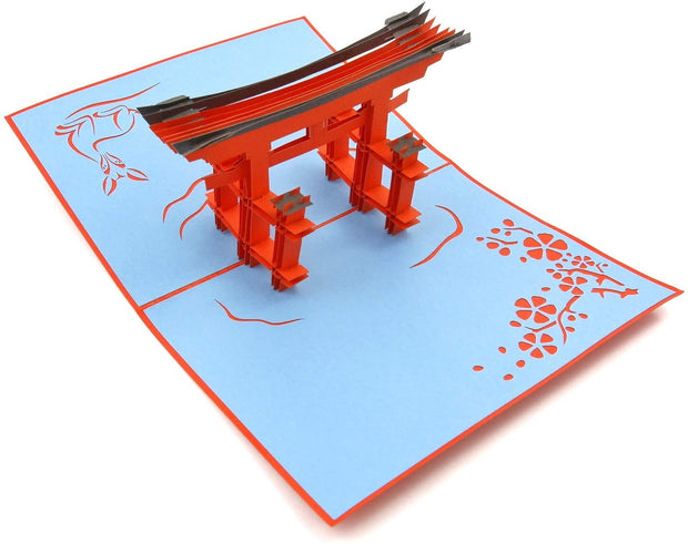 Torii Japan Gate Pop Up Card