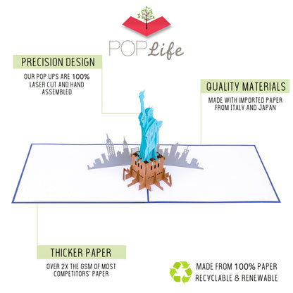 Statue of Liberty Pop Up Card