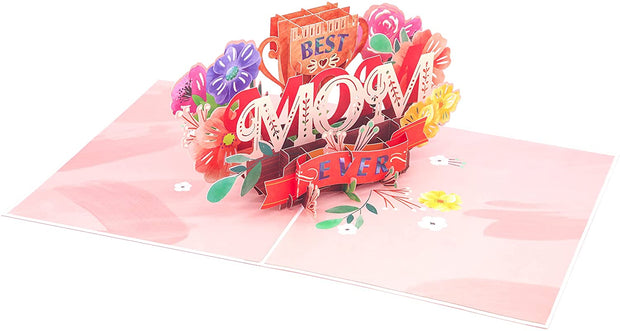 Best Mom Ever' Pop Up Card