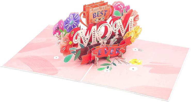 Best Mom Ever' Pop Up Card