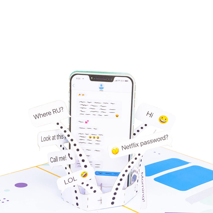 Funny Group Texting Pop Up Card