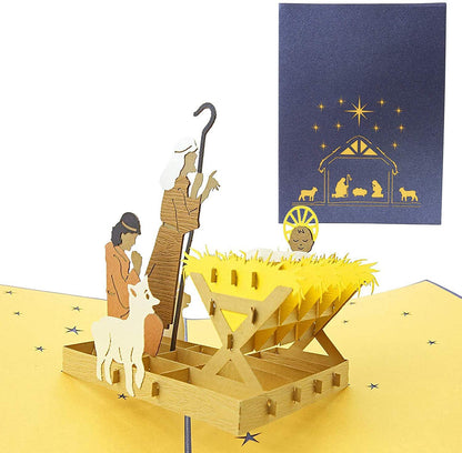 Nativity Manger, Birth of Jesus Pop Up Card