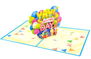 "Yay It's Your Day" Pop Up Card