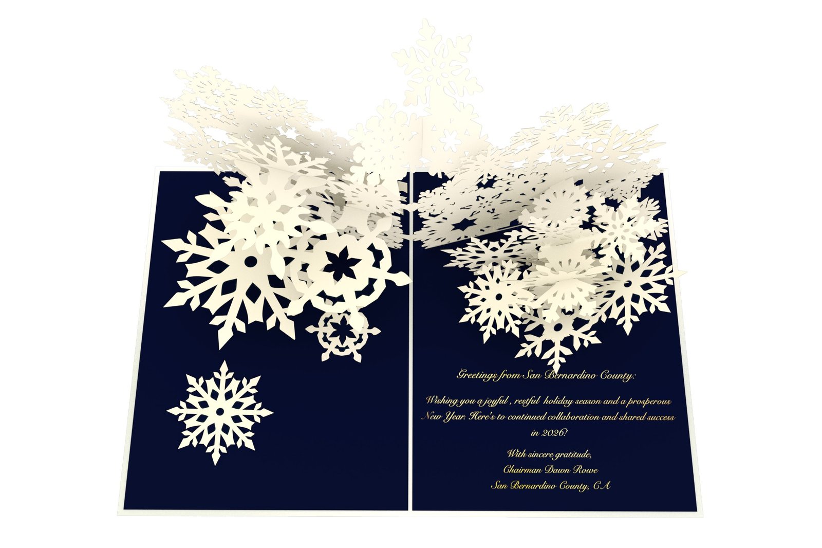 San Bernardino County · Holiday greeting